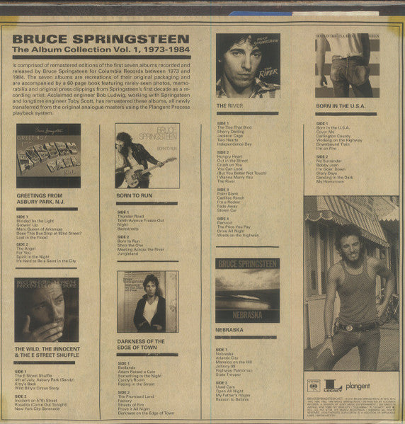 Bruce Springsteen : The Album Collection Vol. 1 (LP, Album, RM + LP, Album, RM + LP, Album, RM + LP)