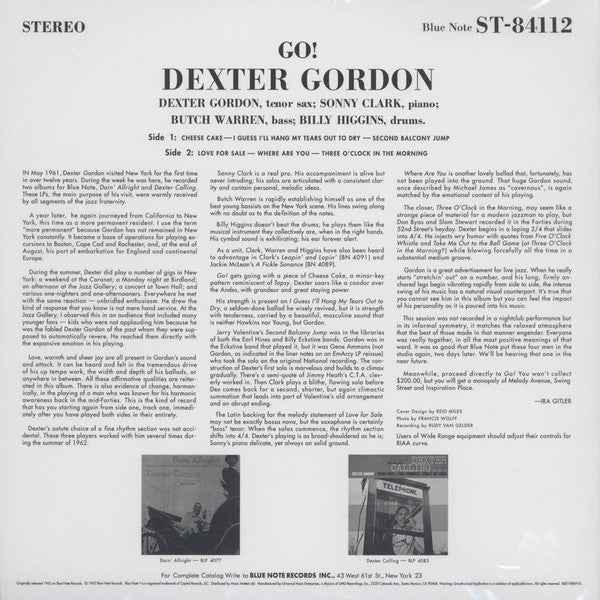 Dexter Gordon : Go! (LP, Album, Ltd, RE, RM, 180)